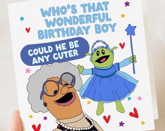 Funny boyfriend Birthday Card, Who's That Wonderful boy Birthday Cards For husband, Nanalan Anniversary Card, TikTok Meme Card For Him