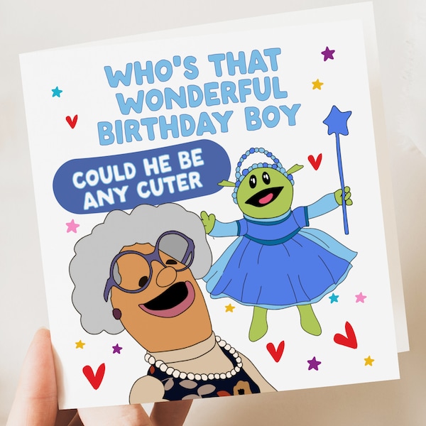 Funny boyfriend Birthday Card, Who's That Wonderful boy Birthday Cards For husband, Nanalan Anniversary Card, TikTok Meme Card For Him