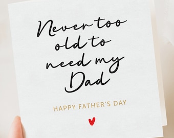 Biglietto per la festa del papà, Biglietto di compleanno per papà, Biglietto per la festa del papà, Biglietto semplice per la festa del papà, Regalo per la festa del papà, Festa del papà da parte di figlia o figlio