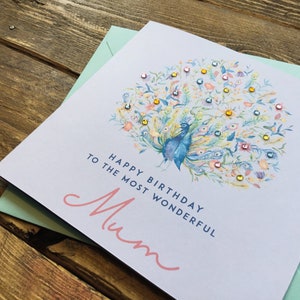 Carte d'anniversaire pour maman, carte d'anniversaire de fête des mères pour elle, carte d'anniversaire personnalisée, carte d'anniversaire lilas pour nièce, carte de soeur bijou,