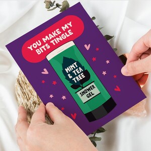 Carte drôle de Saint-Valentin pour petit ami, petite amie Carte drôle de Saint-Valentin, femme, mari, fiancé, carte drôle de Saint-Valentin pour lui, picotements de bits