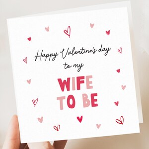 Saint-Valentin future épouse, carte de Saint-Valentin petite amie, carte pour femme, fiancé Saint-Valentin marié, cadeaux de la Saint-Valentin pour elle