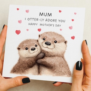 Mors dag-kort | mors dag-kort | Sött uttermamma-kort | mamma mors dag-kort | kort från dotter eller son | kort till mormor