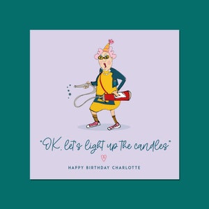 Cartão de aniversário engraçado, cartão de aniversário engraçado para ela, cartão de aniversário personalizado, cartão de aniversário engraçado para ele