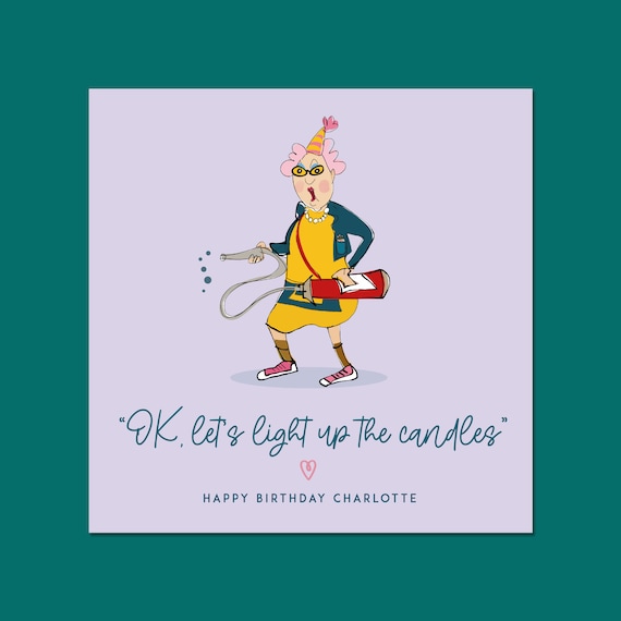 Divertente biglietto di auguri per lei, con scritta in lingua inglese To My Little Spoon Happy Bday, biglietto di auguri per lei, commedia umoristica risata, scherzo divertente regalo, CBH127