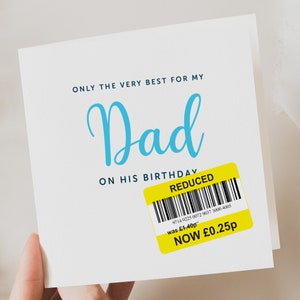 Verjaardagskaart | Grappige verjaardagskaart | Grappige kaart | Leuke verjaardagskaart | Verjaardagscadeau voor papa| Grappige kaart | Gereduceerde kaart