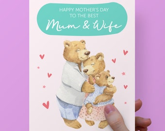 Frau Mutter Tageskarte von Tochter, süße Mutter Tageskarte Mama, glückliche Mutter Tageskarten, personalisiertes Muttertagsgeschenk