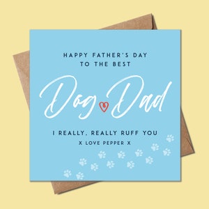 Vatertag Karte vom Hund, beste Hund Papa, beste Hund Papa je, Pelz Baby