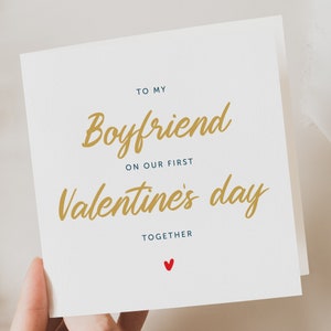 Primo biglietto di San Valentino per il mio ragazzo, al mio ragazzo per il nostro primo San Valentino insieme, primo biglietto di San Valentino