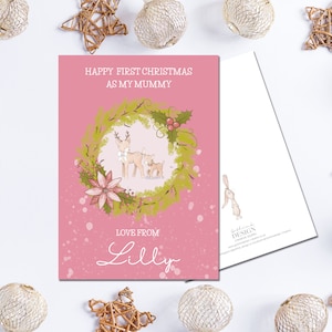 erste Weihnachtskarte, 1. Weihnachten als meine Mama, Baby erste Weihnachten, Erste Weihnachten als Nanny, 1. Weihnachten als Schwester