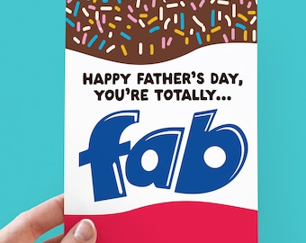 Fathers day Card | Funny Father's Card | Funny Card | Fun Fathers Day Card | Fathers Day Gift  for Dad | Funny Card | Fab Lolly card