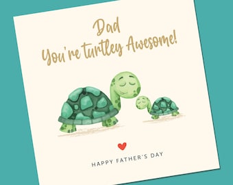 Tarjeta divertida para el Día del Padre, Tarjeta para el Día del Padre, Tarjeta sencilla para el Día del Padre, Regalo para el Día del Padre, Día del Padre de parte de su hija o hijo, ¡Genial!