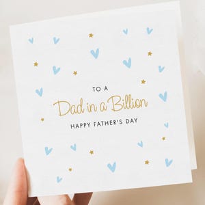Biglietto per la festa del papà, Papà da un miliardo, Papà da un milione, Biglietto semplice per la festa del papà, Regalo, da figlia, figlio, Papà speciale, Biglietto per la festa del papà