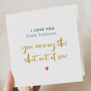 Carte de Saint-Valentin drôle pour petit ami, carte de Saint-Valentin petit ami, carte de Saint-Valentin heureuse pour petit ami, carte de Saint-Valentin idiote
