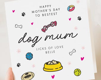 Hundkort till mors dag, mors dag från hunden, hundmamma-dagskort, hundmamma-mors dag, hundmormor, mors dag-present från hundarna