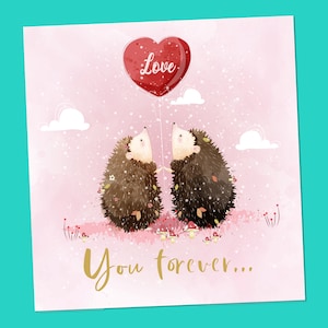 Valentinstagskarte, Giraffe, Liebeskarte, Valentinskarten für Ehemann, für Frau, für Freundin, für Freund, Freundin, Verlobte