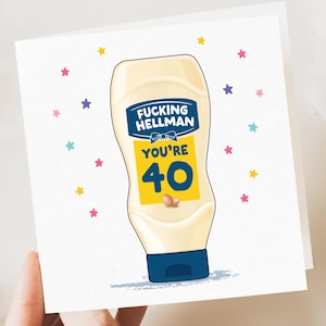 Tarjeta de cumpleaños número 40 / Tarjeta divertida de cumpleaños número 40 / Tarjeta divertida de MAYO / Tarjeta divertida de cumpleaños número 40 / Regalo de cumpleaños número 40 / Tarjeta divertida