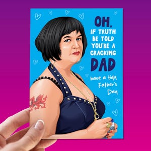 Grappige vaderdagkaart, vaderdagkaart, vader, vaderdagcadeau, grappig, vader, kaart voor vader, grappige kaart Nessa, Gavin en Stacey