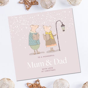 Mutter und Papa Weihnachtskarte, Weihnachtskarte für Mama und Papa, Eltern Weihnachtskarte, Großeltern Weihnachtskarte, Mama und Papa Weihnachtskarte
