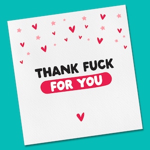 Valentinstag Karte | Lustige Valentinstagskarte | Husband Thank F für Sie