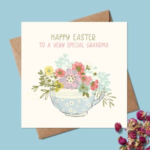 Carte de Pâques personnalisée pour grand-mère - Cartes de Pâques personnalisées pour maman - Cartes de Pâques personnalisées pour sœur - Cartes de Pâques pour elle