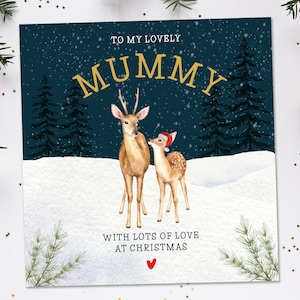 Bebé Primera tarjeta de Navidad para mamá / Feliz 1ª Navidad como mi mamá / 1ª tarjeta de Navidad para mamá / Mamá Tarjeta de Navidad del bebé