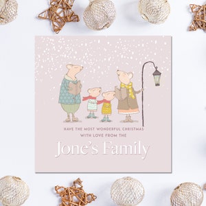 Weihnachtskarte, personalisierte Weihnachtskarte, Schwiegertochter und Schwiegertochter, Tochter und Schwiegersohn Karte, Weihnachten