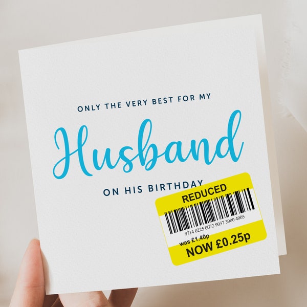 Birthday Card for husband | Funny Birthday Card | Funny Card | Fun Birthday Day Card | Birthday Day Gift  for Husband | Funny Card