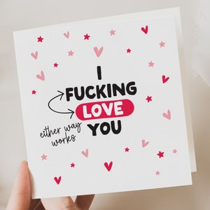 Grappige Valentijnskaart voor vriend, vriendin Grappige Valentijnskaart, vrouw, man, verloofde, Grappige Valentijnskaart voor hem, onbeleefde kaart