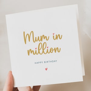 Muttertagskarte, Muttertag, Mama In einer Million Karte, Spezielle Mama Geburtstagskarte, Geburtstagskarte Mama, Für Mama, Mama UK, Mama Geburtstagskarte