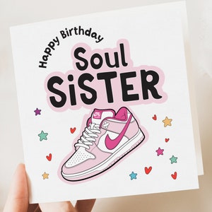 Soul Sister Bestie Geburtstagskarte, Freund Geburtstagsgeschenk, Beste Freundin Geburtstagskarte, Lustig, Geburtstagskarte für Bestie, Freundin, für Sie