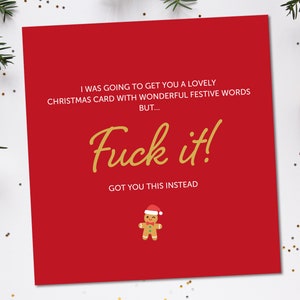 Funny Christmas Card | Funny Christmas Gift | Funny Bargain Christmas Card | Funny Rude Christmas card | Fun Christmas card