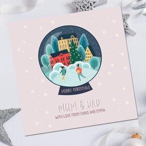 Mama und Papa Weihnachtskarte, personalisierte Weihnachtskarte für Mama und Papa, Mama & Papa Weihnachtskarte, Eltern Weihnachtskarte
