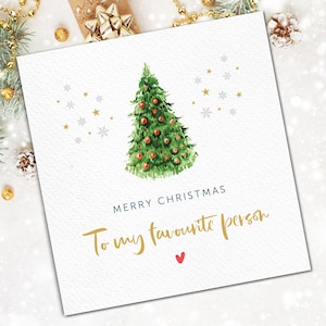 À ma carte de Noël préférée pour lui ou elle, carte de Noël pour petit ami de petite amie, carte de Noël drôle pour mari