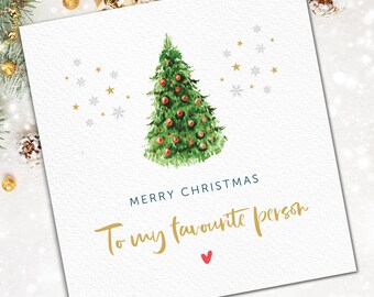 BYANIKA Weihnachtskarte Für Ehemann/Ehefrau – A6, Kraftbraun, Mit Leerer Innenseite Für Persönliche Grüße