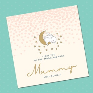 Tarjeta especial para el Día de la Madre, tarjeta de cumpleaños para madre e hija, tarjeta de felicitación para mamá de parte de su hija, tarjeta personalizada para el Día de la Madre