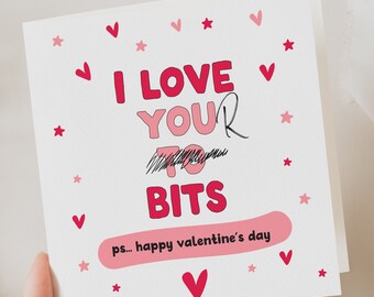 Funny Valentines Rude Card, Valentines Card for Boyfriend, Girlfriend, Husband, Wife, him, her, Cheeky card, Funny card