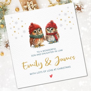 Weihnachtskarte für besonderes Paar | Sohn und Schwiegertochter Weihnachtskarte | Weihnachtskarte für Sohn und Schwiegertochter | Weihnachtskarten