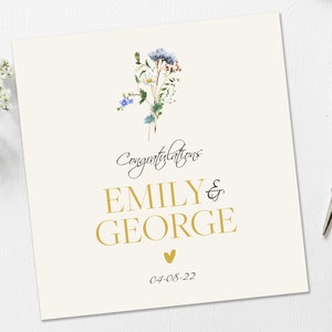 Engagement Card, Personalised Engagement Card, Personalised Congratulations on your Engagement card, You&#39;re engaged card, On your engagement