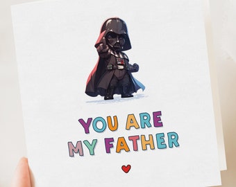Funny Father's Day Card | Darth Vader fathers day Card | Funny Birthday Card | Fathers Day Card | Father's Day Gift | Fathers Day Card