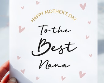 Biglietto per la festa della mamma della tata, biglietto personalizzato per la festa della mamma della nonna, biglietto per la festa della mamma della nonna, biglietto per i nonni, biglietto per la festa della mamma della tata, della nonna