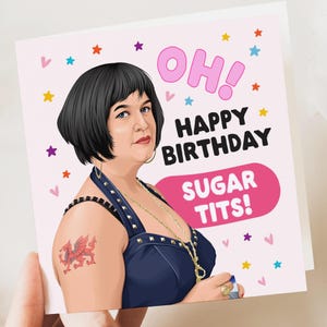 Carte d'anniversaire amusante pour elle - amie, femme, elle, soeur, petite amie, meilleure amie, cousine partenaire - cadeau d'anniversaire