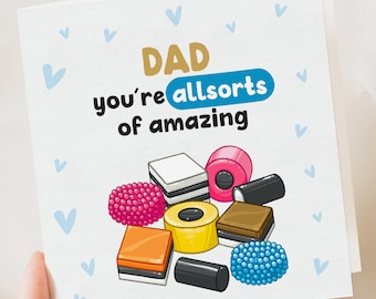 Allsorts birthday Card | Funny Father's Day Card | Funny Card | Fathers Day Card | Father's Day Gift | Fathers Day Card | Birthday Card
