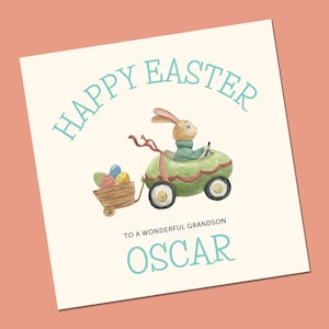 Personalisierte Frohe Ostern / Frohe Ostern Karte - 1.Ostern - Babys erste Osterkarte - Baby Ostern - Baby Mädchen Osterkarte
