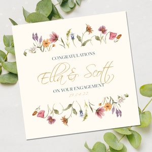 Tarjeta de compromiso, Tarjeta de compromiso personalizada, Felicitaciones personalizadas por su tarjeta de compromiso, Tarjeta de compromiso, Sobre su compromiso