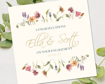 Engagement Card, Personalised Engagement Card, Personalised Congratulations on your Engagement card, You're engaged card, On your engagement