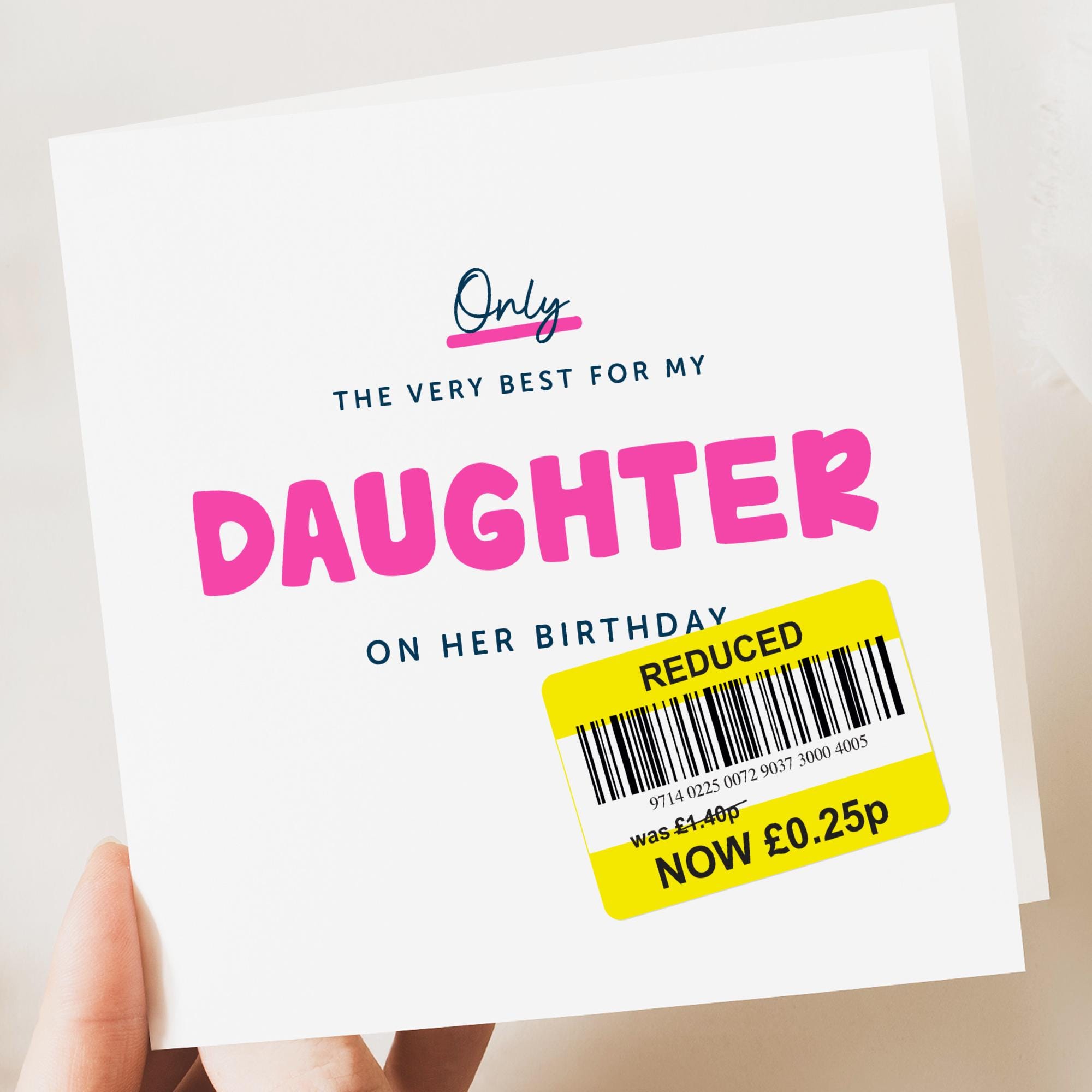 Funny Birthday Card for Her, Funny Birthday Card for Daughter