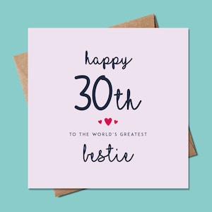 30e verjaardagskaart voor vriend, beste Bestie ooit verjaardagskaart, 30e verjaardagskaart voor beste vriend, beste vriend verjaardagskaart, Bestie Card