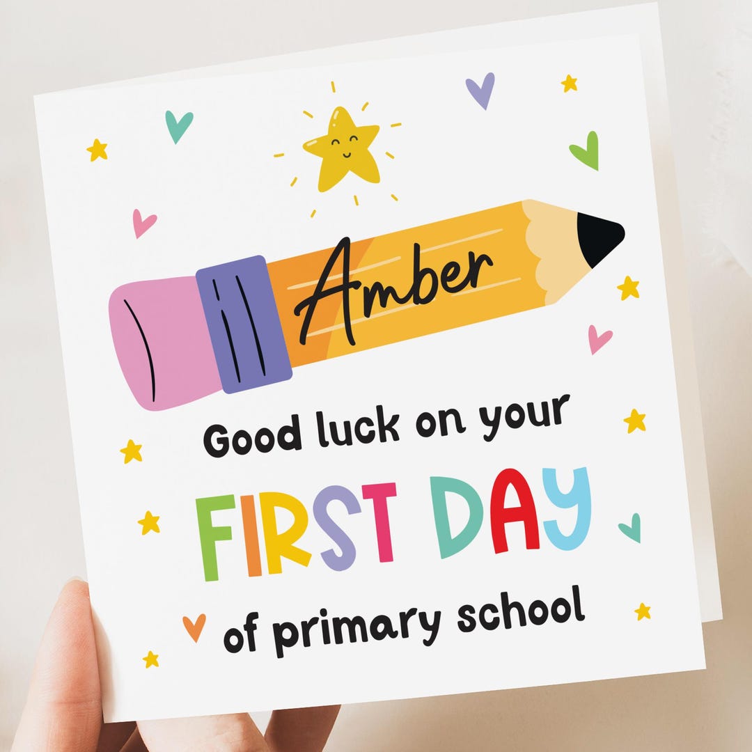 First Day at School Card, Back to School, First Day of Secondary School ...