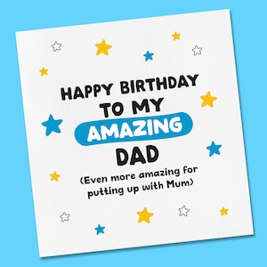 carte d'anniversaire | Carte d'anniversaire drôle | Carte drôle | d'anniversaire amusante | Cadeau d'anniversaire pour papa | Carte drôle | Carte papa
